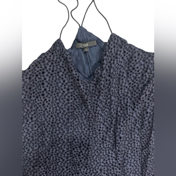 Tibi New York Navy Elegant Boho flowy maxi dress sz 0 - Picture 4 of 8